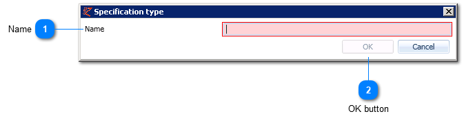 Add and edit specification types