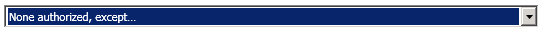 1. Authorization type