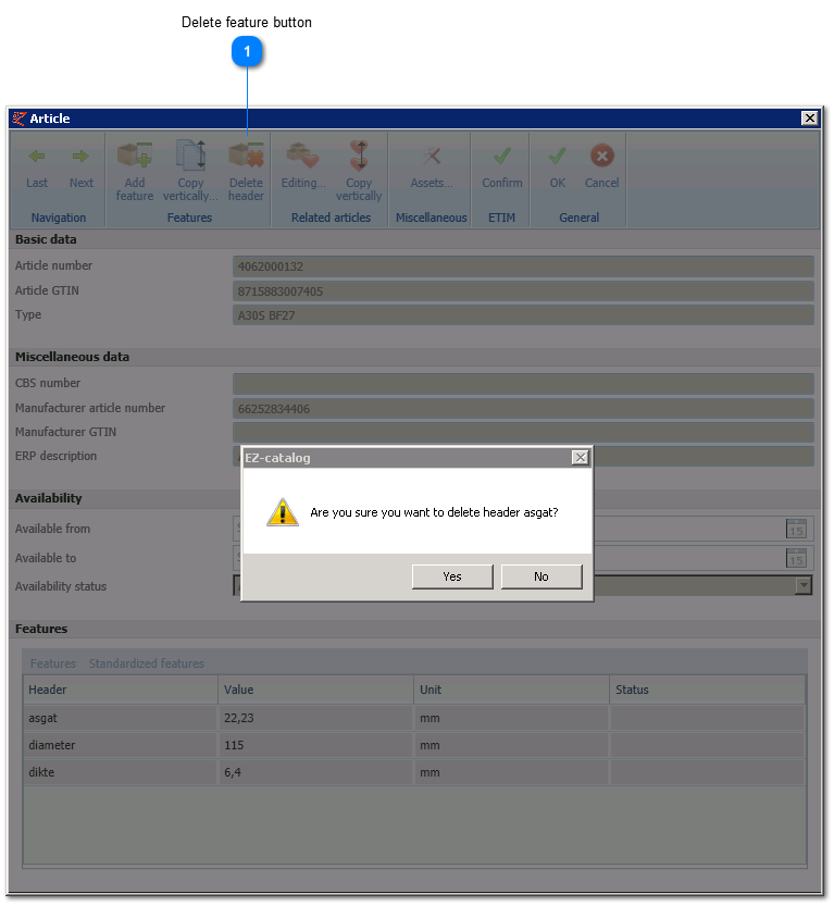Delete feature