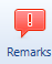 1. Remarks button