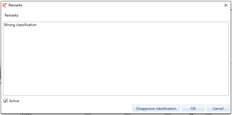 2. Remarks field