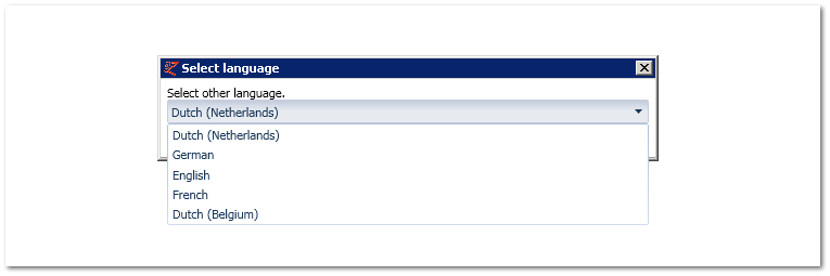 Select language