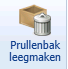 2. Prullenbak leegmaken knop