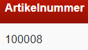 1. Artikelnummer
