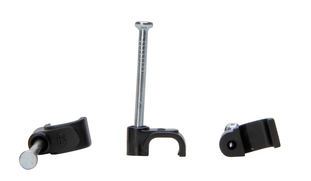 Kabelclip met nagel, plat