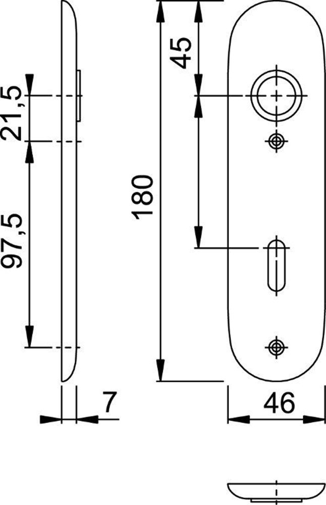 kortschild aluminium f1 hoppe-2 kortschild aluminium f1 hoppe-2