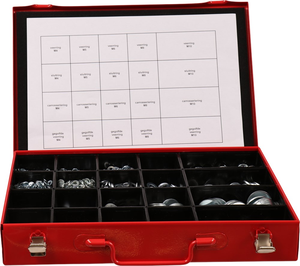 assortimentskoffer metaal rood kelfort-2 assortimentskoffer metaal rood kelfort-2