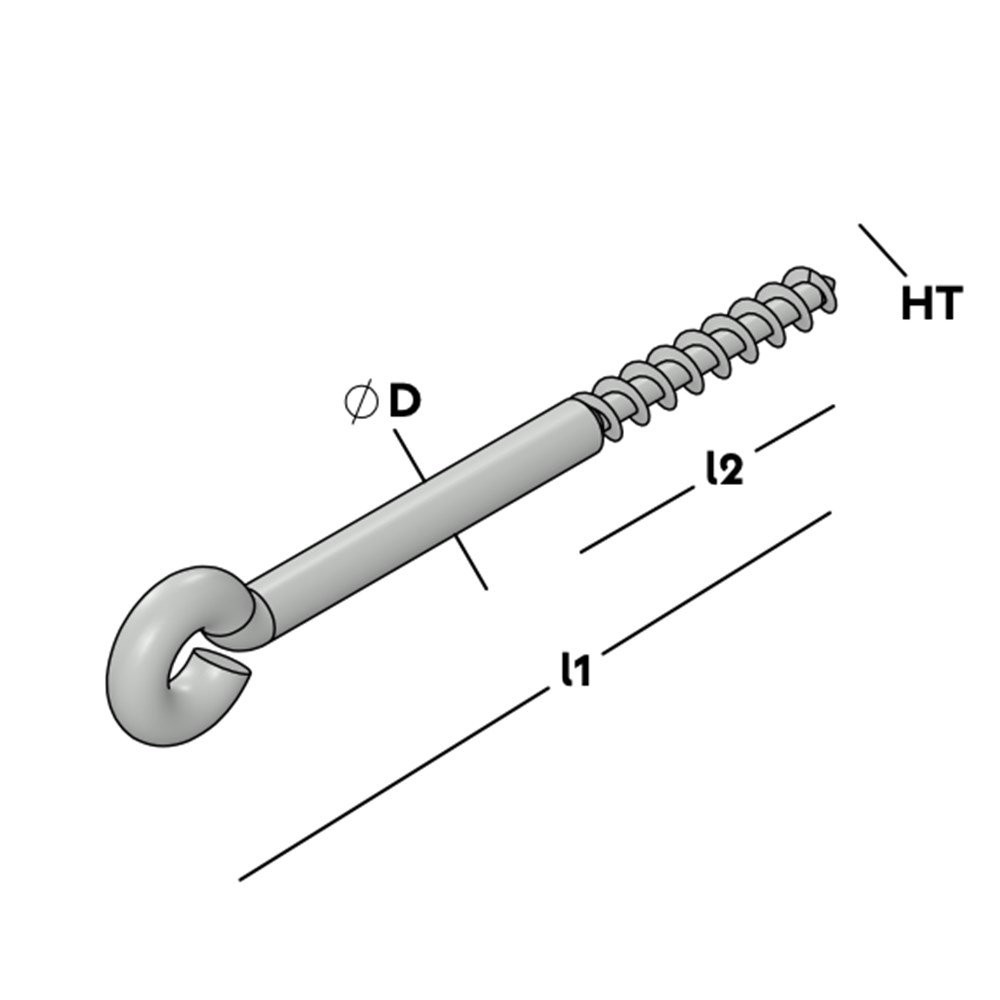 schroefoog lang houtdraad elvz-2 schroefoog lang houtdraad elvz-2
