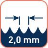 Tandsteek 2,0mm / TPI 13