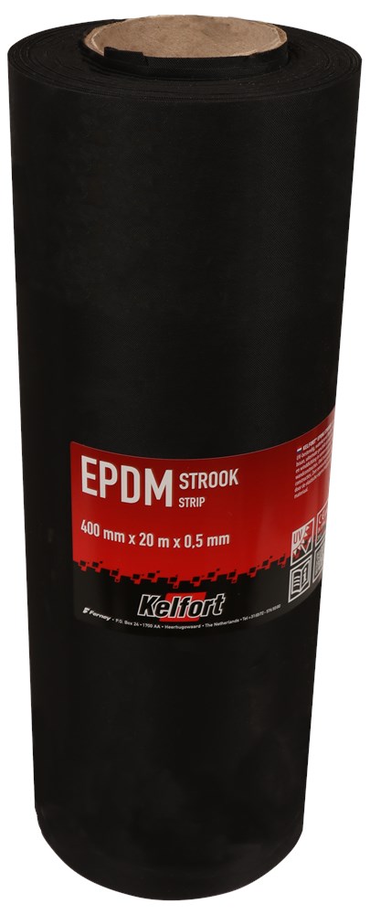 stroken epdm folie zwart kelfort-2 stroken epdm folie zwart kelfort-2