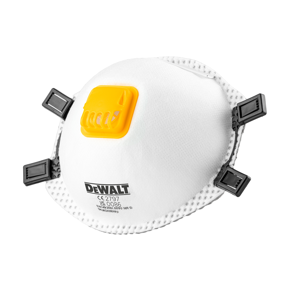 DeWalt FFP3 Respirator with Valve Pk 2