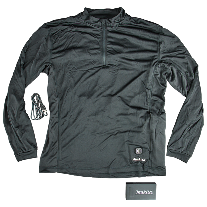 Afbeelding Makita verwarmd ondershirt met rits l DCX201AL