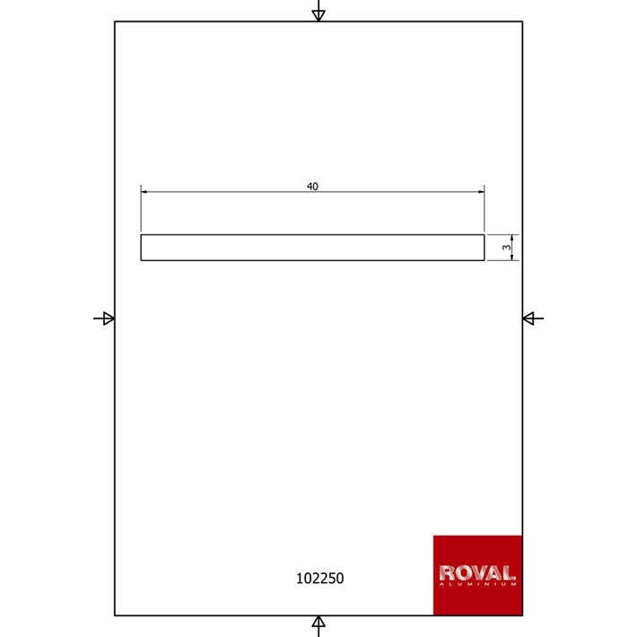Afbeelding Roval Aluminium platstaf