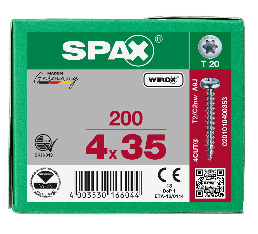 spaanplaatschroef wirox spax-6