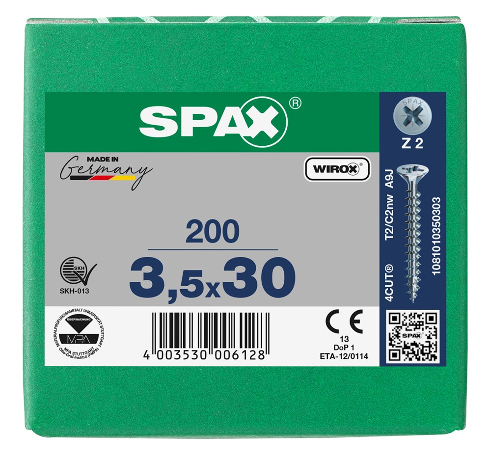 spaanplaatschroef wirox spax-6 spaanplaatschroef wirox spax-6