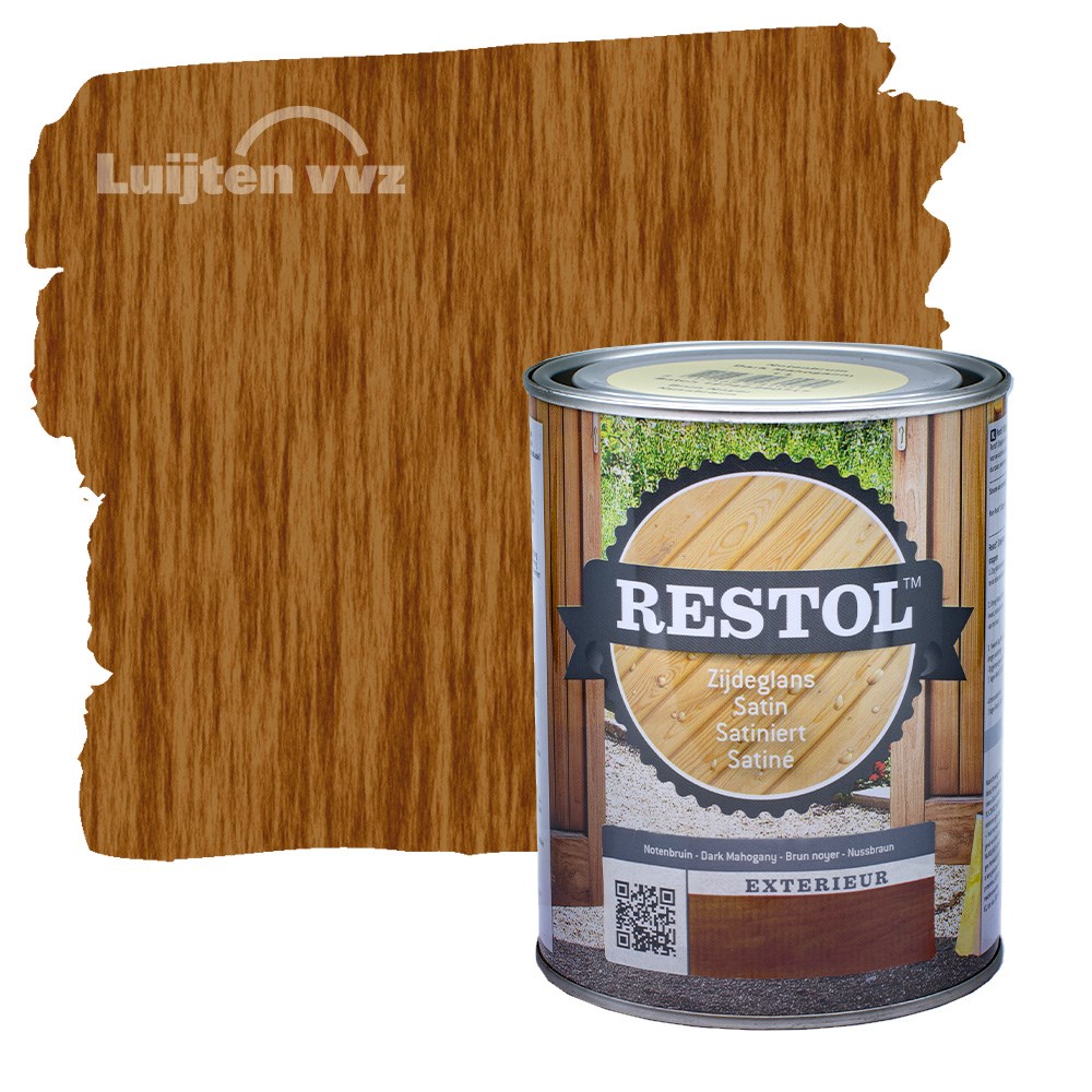 Restol Houtolie Zijdeglans Notenbruin (1)