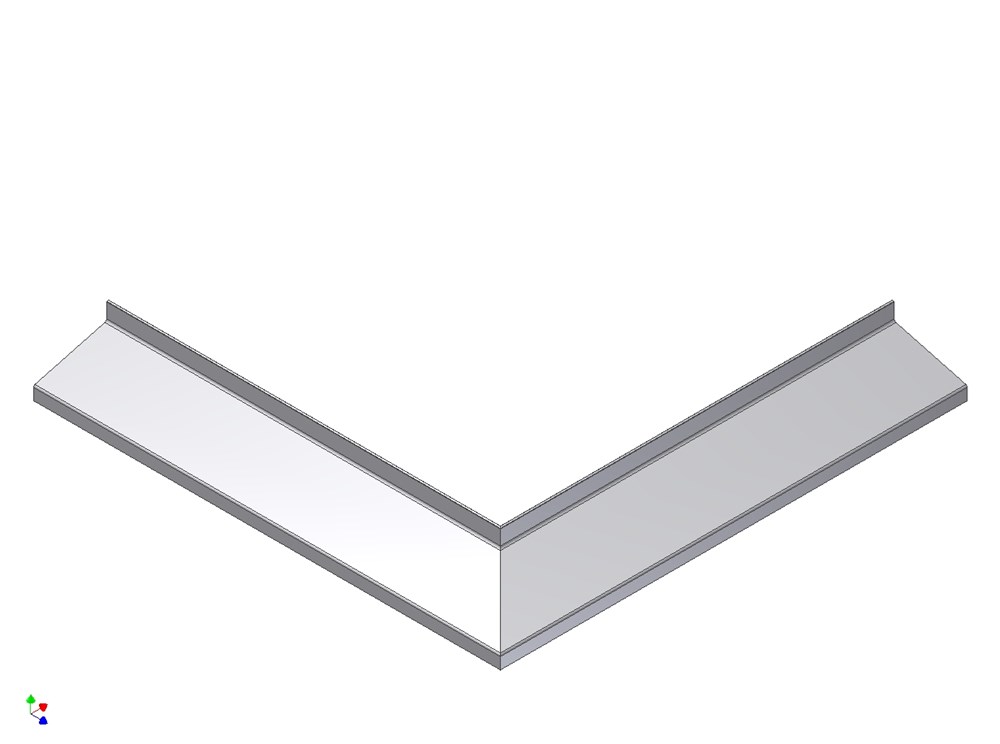 Afbeelding voor Waterslagprofiel, hoekstuk