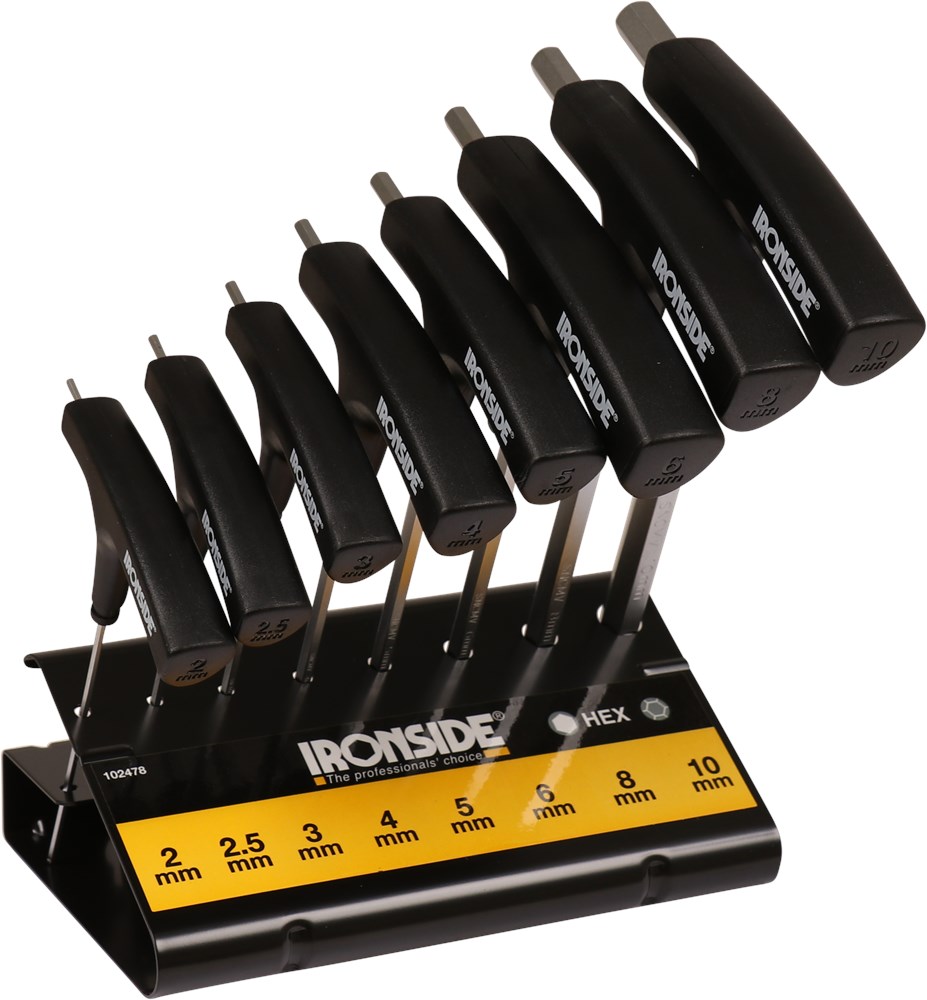 inbussleutelset kogel met rek ironside-2 inbussleutelset kogel met rek ironside-2