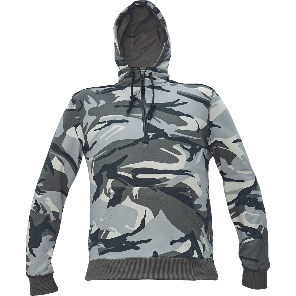 Crambe Sweatshirt Hoodie Camouflage Wit (1)