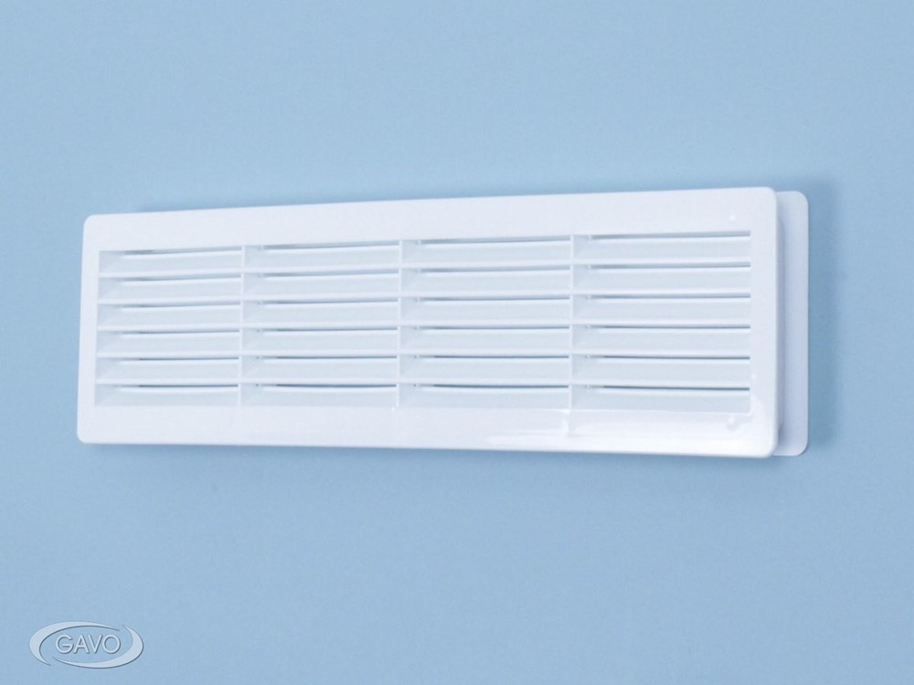 Afbeelding voor Deurrooster 44x12 wit kunstst. Inbouw