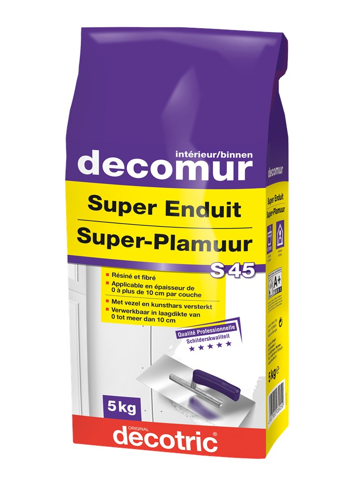 Decomur S45 super hechtplamuur 5 kilogram (1)