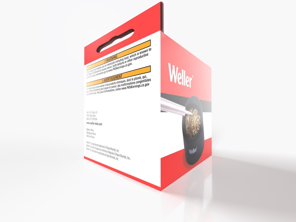 messingwol met houder weller-6 messingwol met houder weller-6