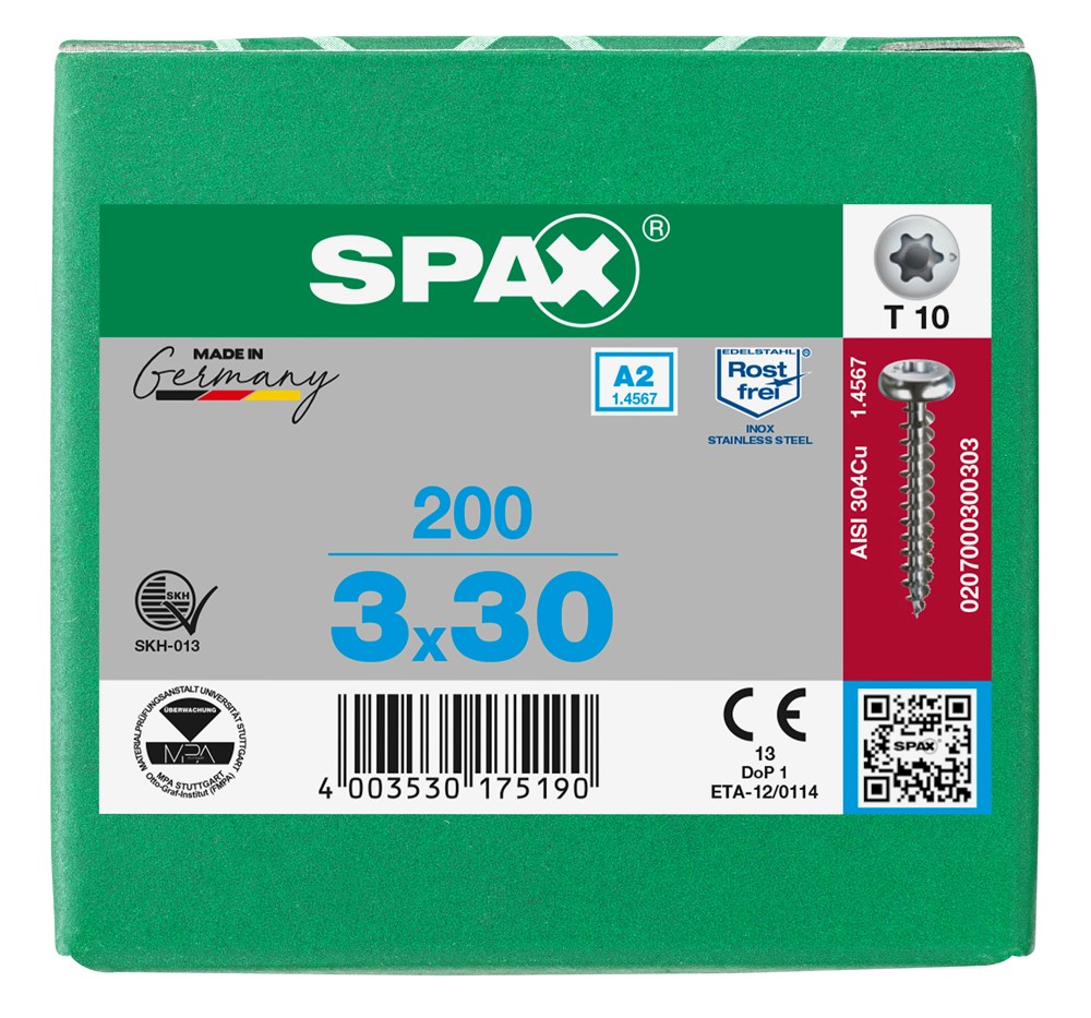 spaanplaatschroef rvs a2 spax-8 spaanplaatschroef rvs a2 spax-8