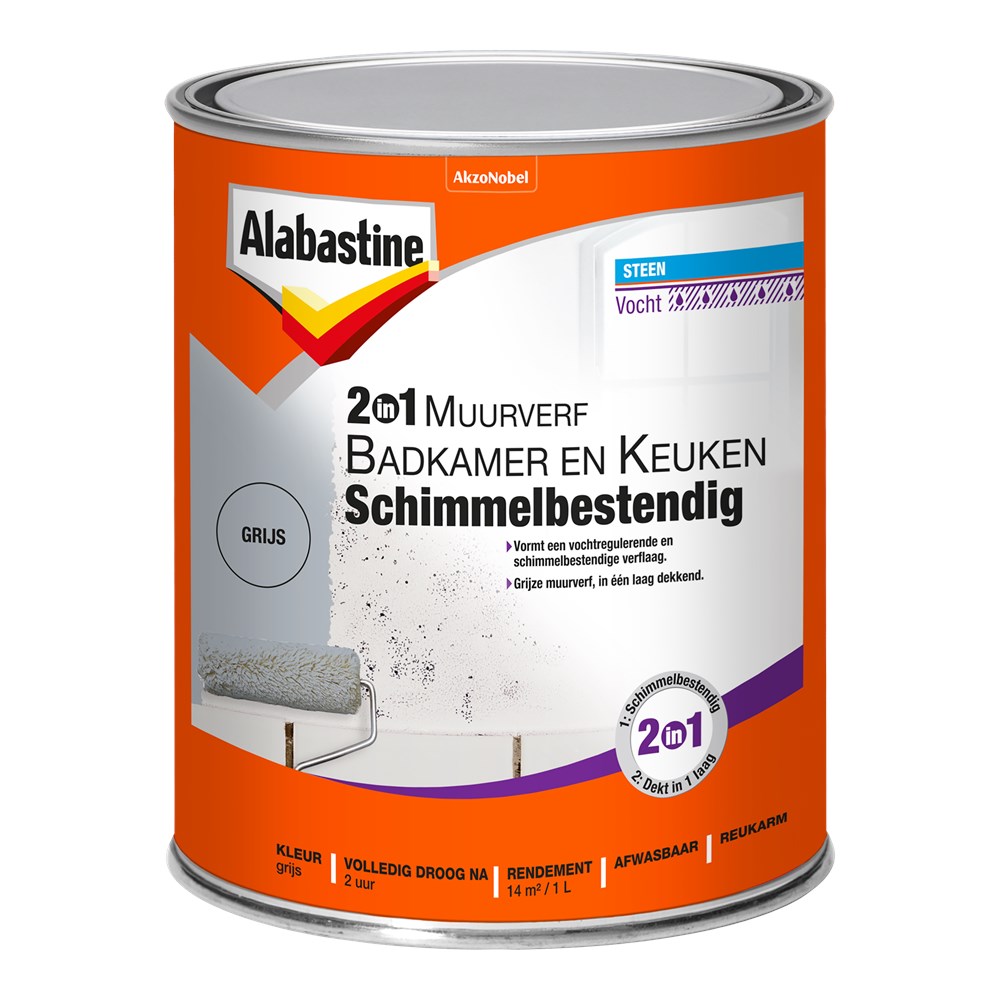 Alabastine 2in1 muurverf badkamer en keuken (1)