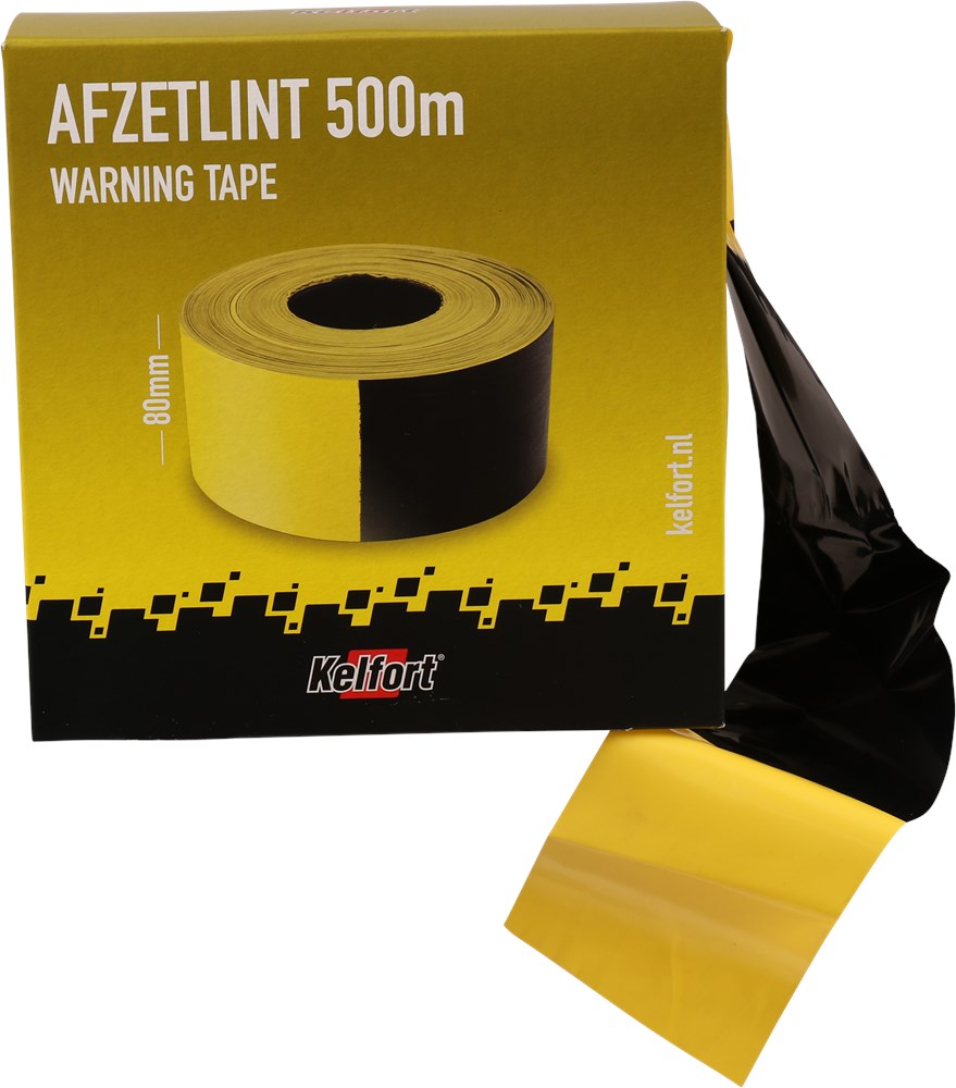 afzetlint zwart/geel kelfort-3 afzetlint zwart/geel kelfort-3