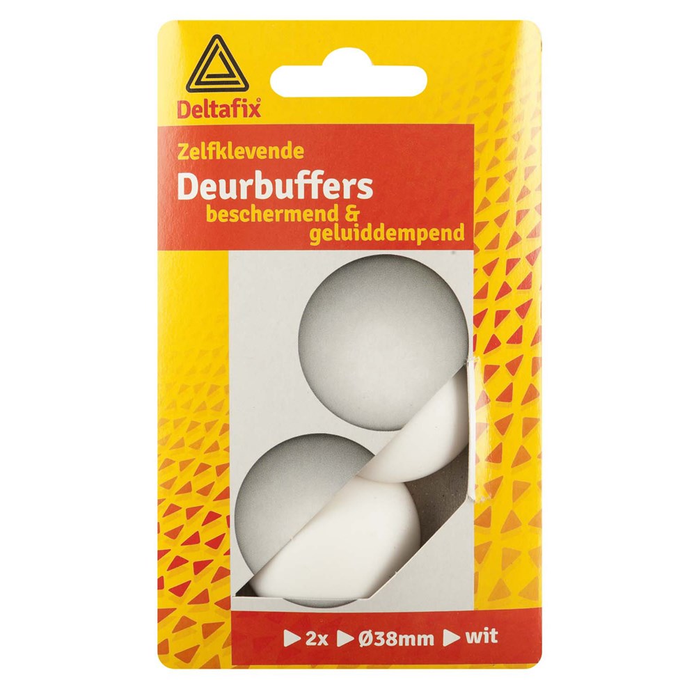 Bepalen Dag account Deltafix deurbuffer zacht zelfklevend rond 38mm wit (2st) | Polvo bv