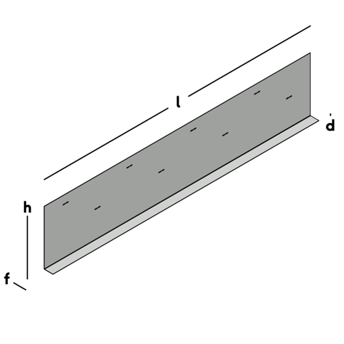 Afbeelding tekening GB metalen randkist 90° sv-1