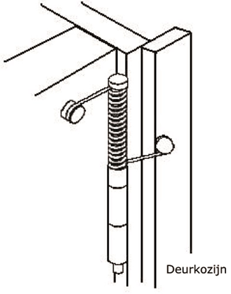 Afbeelding voor Deursluiter m/scharn.pen(inb)