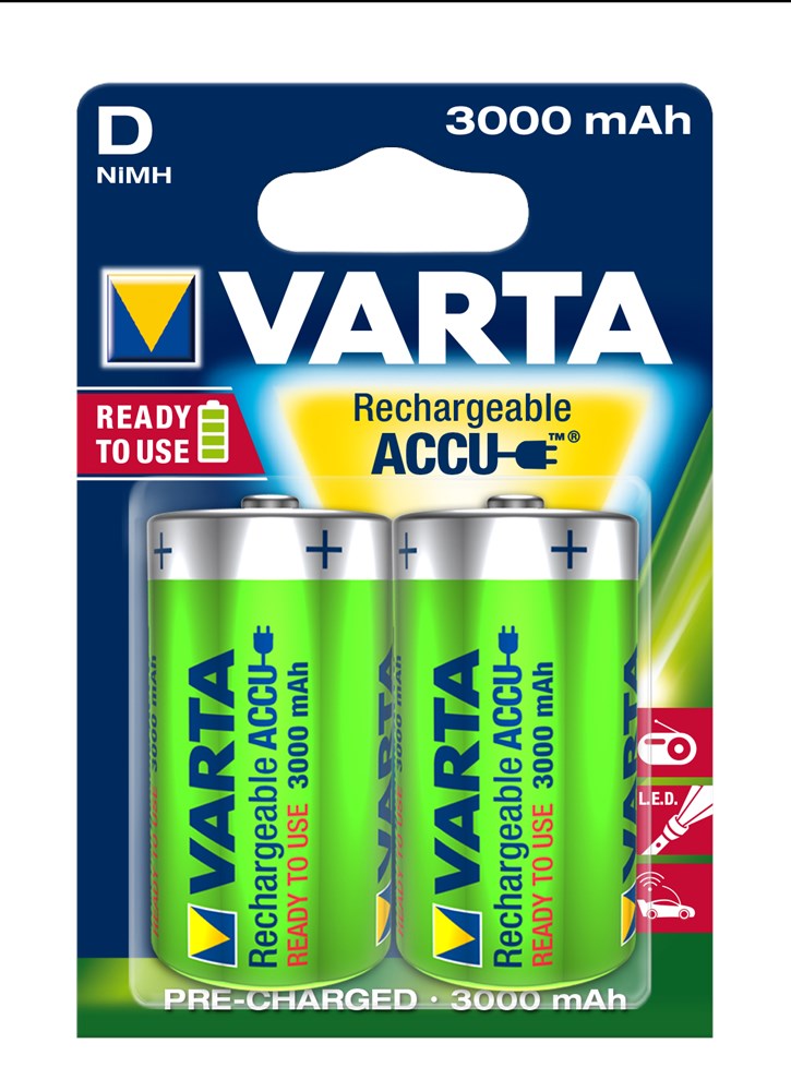 Afbeelding voor Batterij Ni-Mh accu D (2)sb