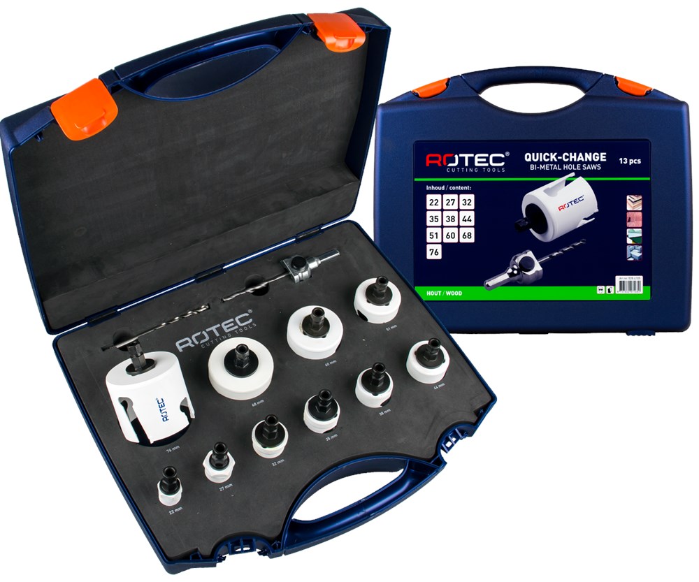 Afbeelding voor MP-Gatzagenset Quick-Change, 13-dlg. 'Elektricien', 6-knt. 11 528