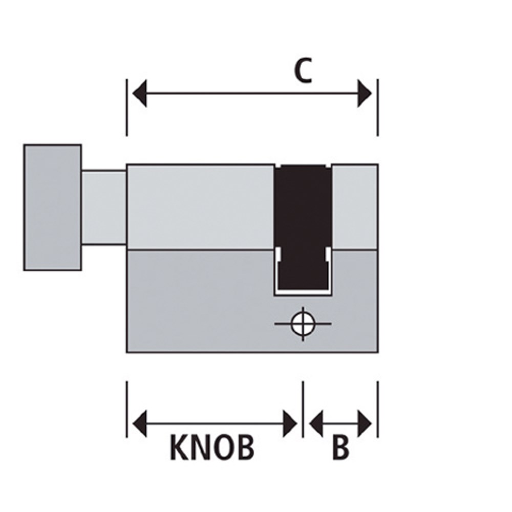 Afbeelding voor Halve knopcilinder HKC