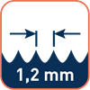 Tandsteek 1,2mm / TPI 21