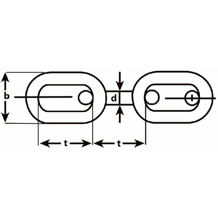 Lijntekening DX voetketting Type 763