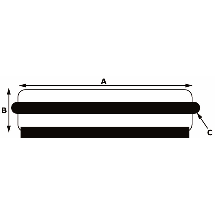 Lijntekening DX deurstopper