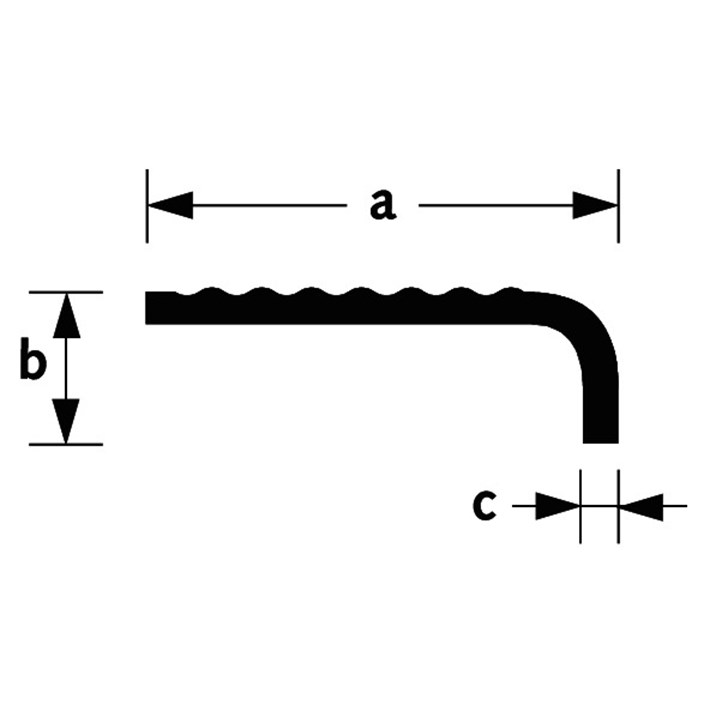 Trapkant met neus Y02187