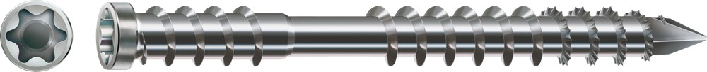 Vlonderschroef cilinderkop torx, rvs A4