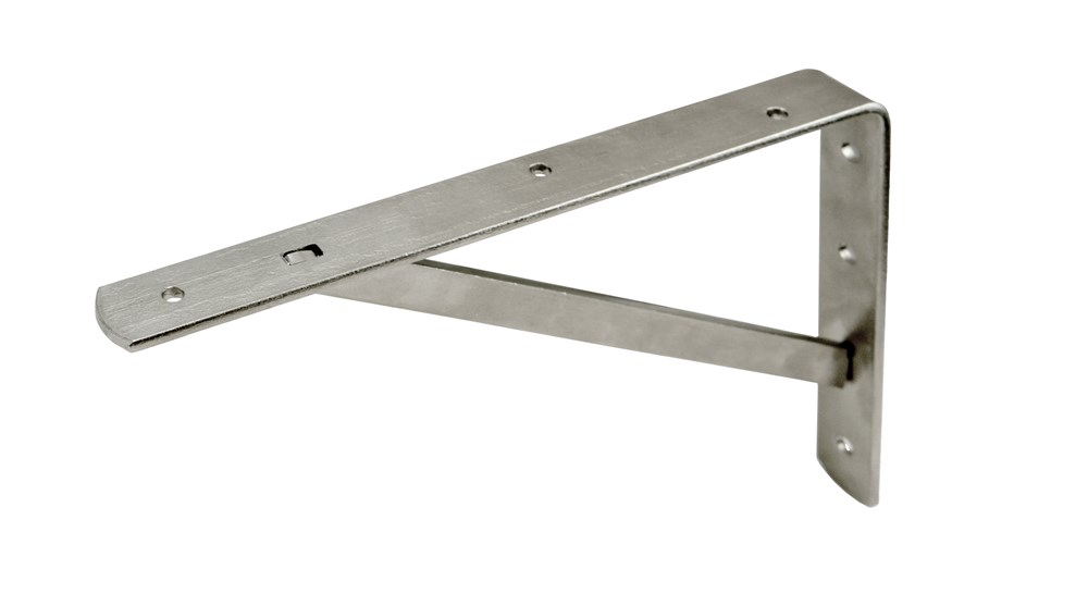 Plankdrager met schoor, rvs