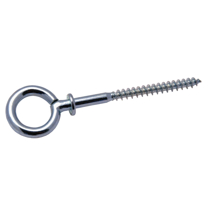 Schroefogen met borst ijzer gegalvaniseerd&#013;Shouldered screw eyes iron galvanized&#013;Ringschrauben mit Beffe Eisen glanzverzinkt&#013;Pitons avec embase acier zingué