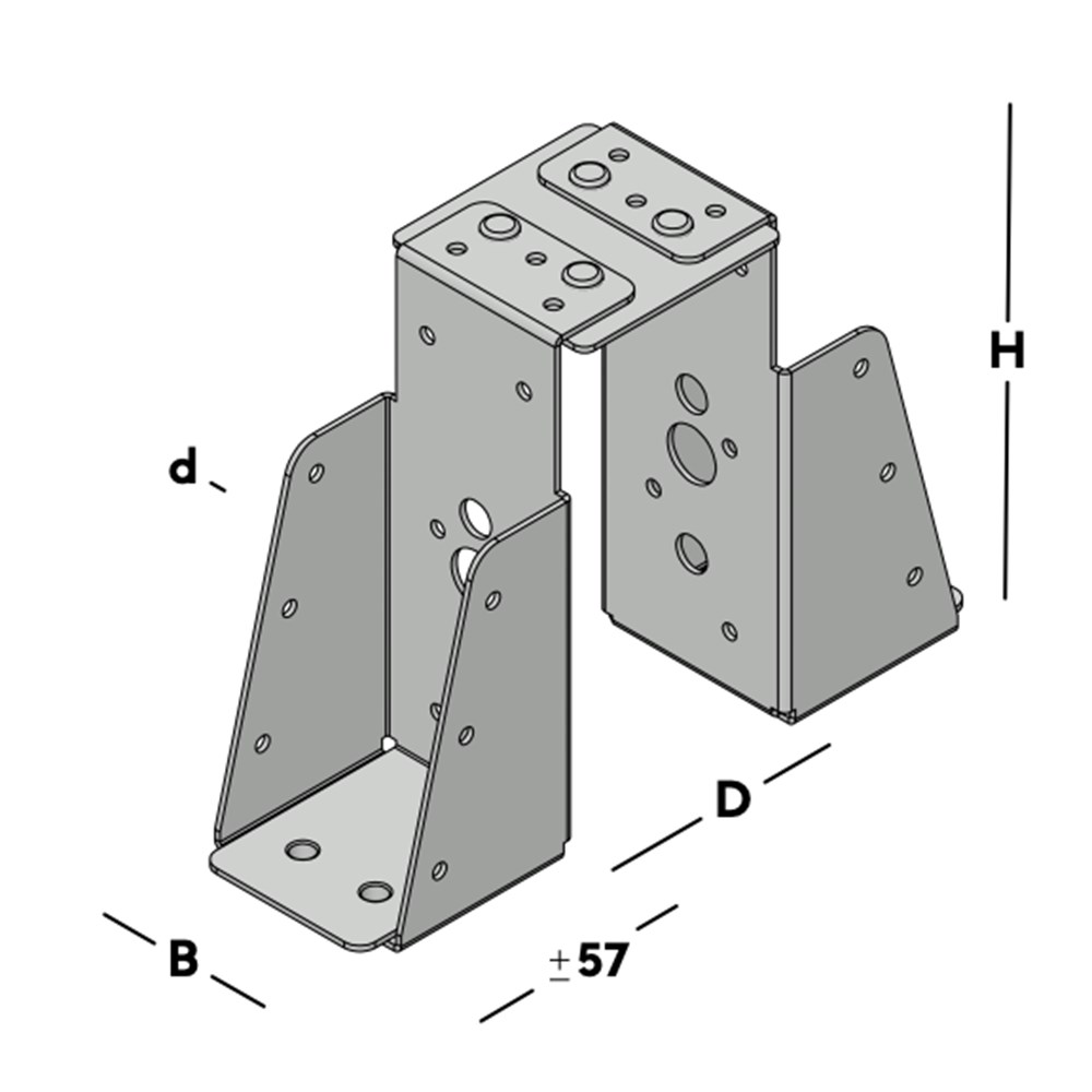 balkdrager gbs dubbel sv-3 balkdrager gbs dubbel sv-3