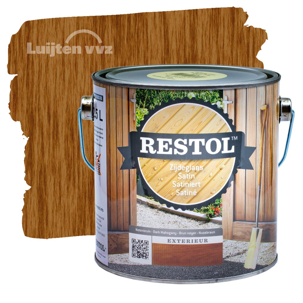 Restol Houtolie Zijdeglans Notenbruin (2)