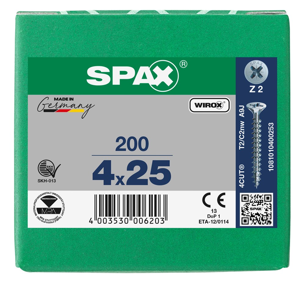 spaanplaatschroef wirox spax-6 spaanplaatschroef wirox spax-6