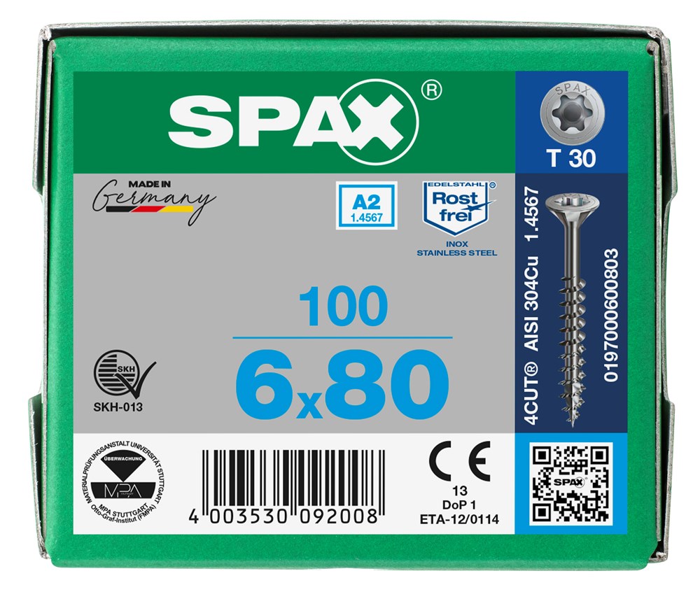 spaanplaatschroef rvs a2 spax-6 spaanplaatschroef rvs a2 spax-6