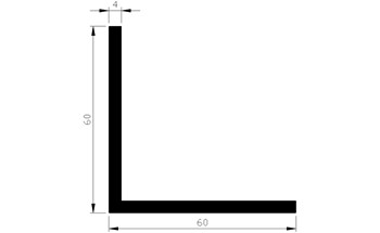 776242229 Hoekprofiel, aluminium 776242229 Hoekprofiel, aluminium