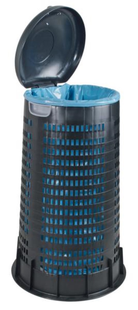 indoor/outdoor, 1 stuks, 120 l, 410 mm, polyethyleen, nee, nee, zwart, klapdeksel, zwart, polyethyleen, nee, klemring, rond, 1, 4 kg, 1 st i0000005449.jpg
