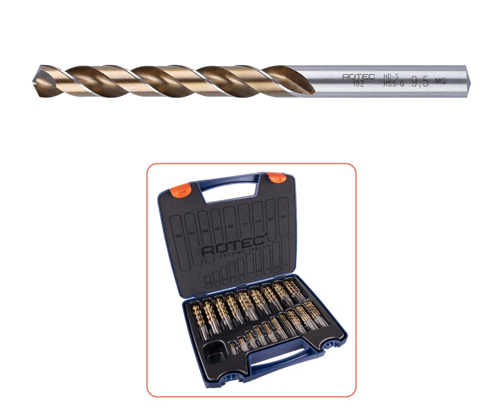 SPIRAALBORENSET '102', DIN 338, TYPE HD-S, 202-DLG ø1-13 SPIRAALBORENSET '102', DIN 338, TYPE HD-S, 202-DLG ø1-13