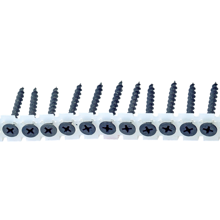 Snelbouwschroeven op band grove draad type C trompetkop | Drywall screws collated coarse thread type C bugle head | Schnellbauschrauben auf Band Grobgewinde Typ C für Holzprofielen | Vis à fixation rapide sur bande filetage écarté type C tête trompette